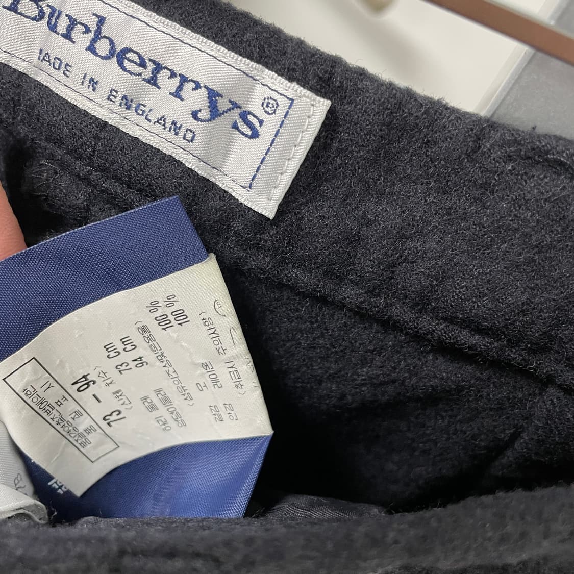 버버리 네이비 슬랙스 73(W) 상품이미지6