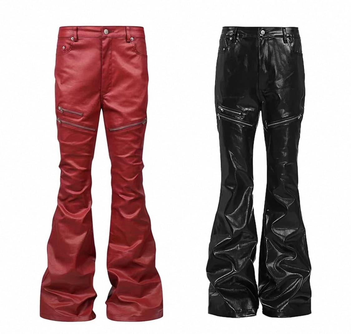 Slim Flare Wax Pants 상품이미지1