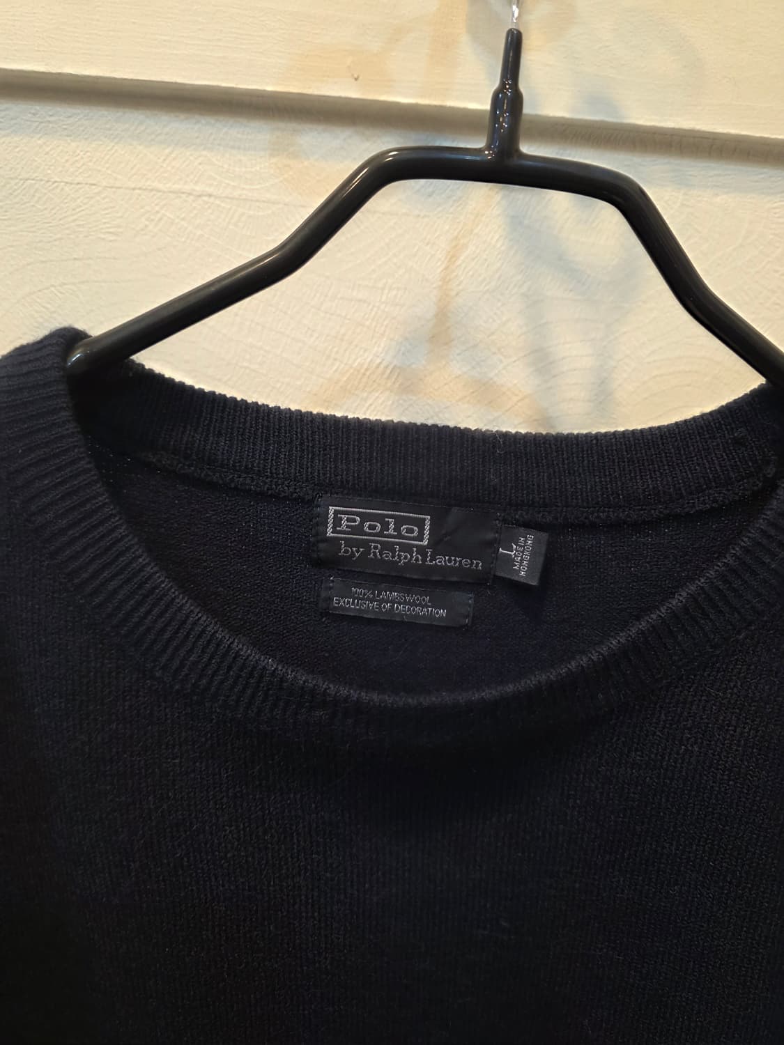 폴로 랄프로렌 램스울 니트 L 네이비 상품이미지1