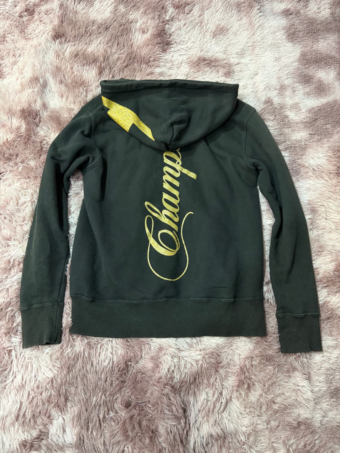 챔피온 금장 레터링 후드집업 상품이미지2