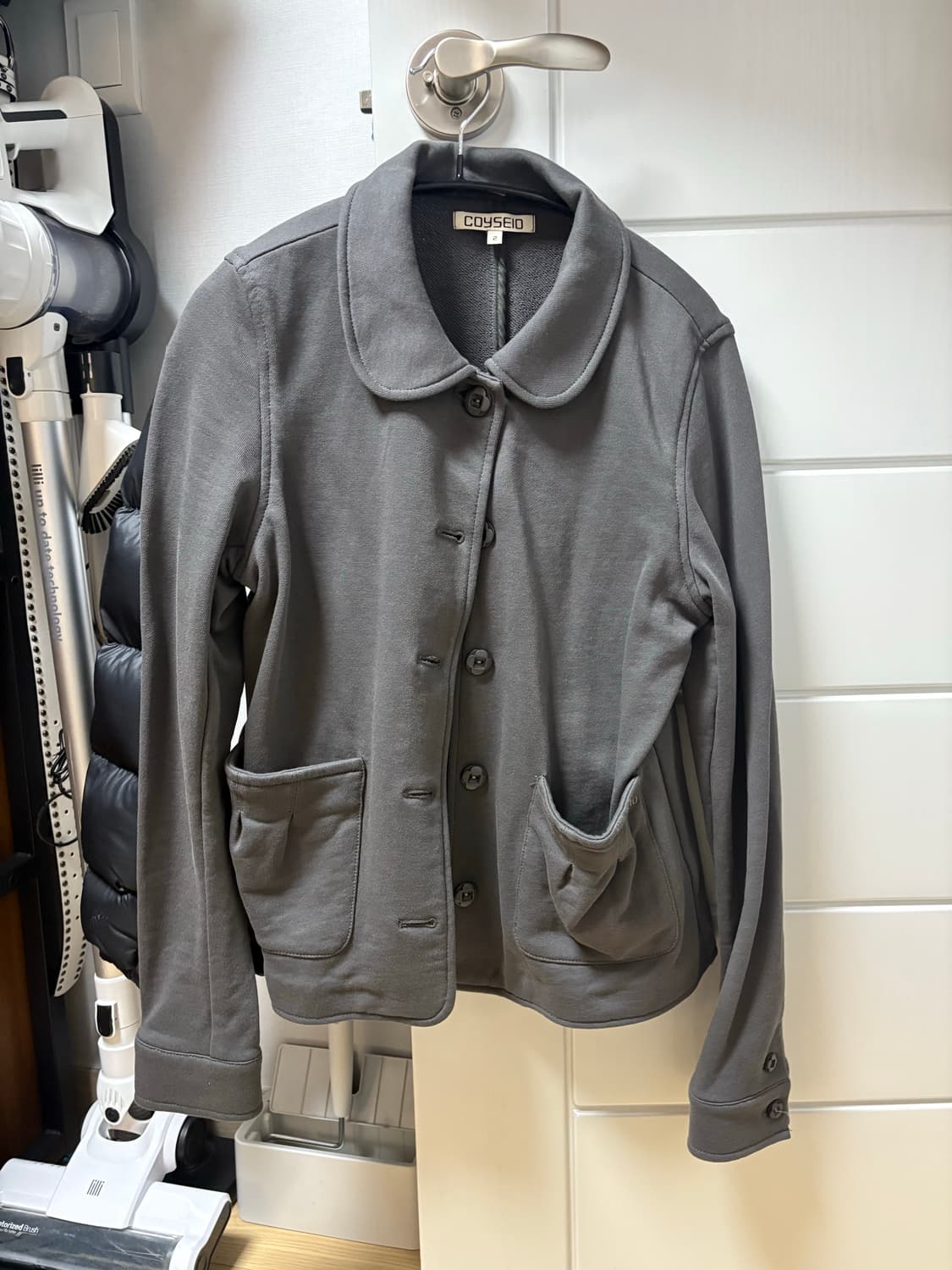 1회착용) 코이세이오 코지 스웻 자켓 차콜 2사이즈 상품이미지2