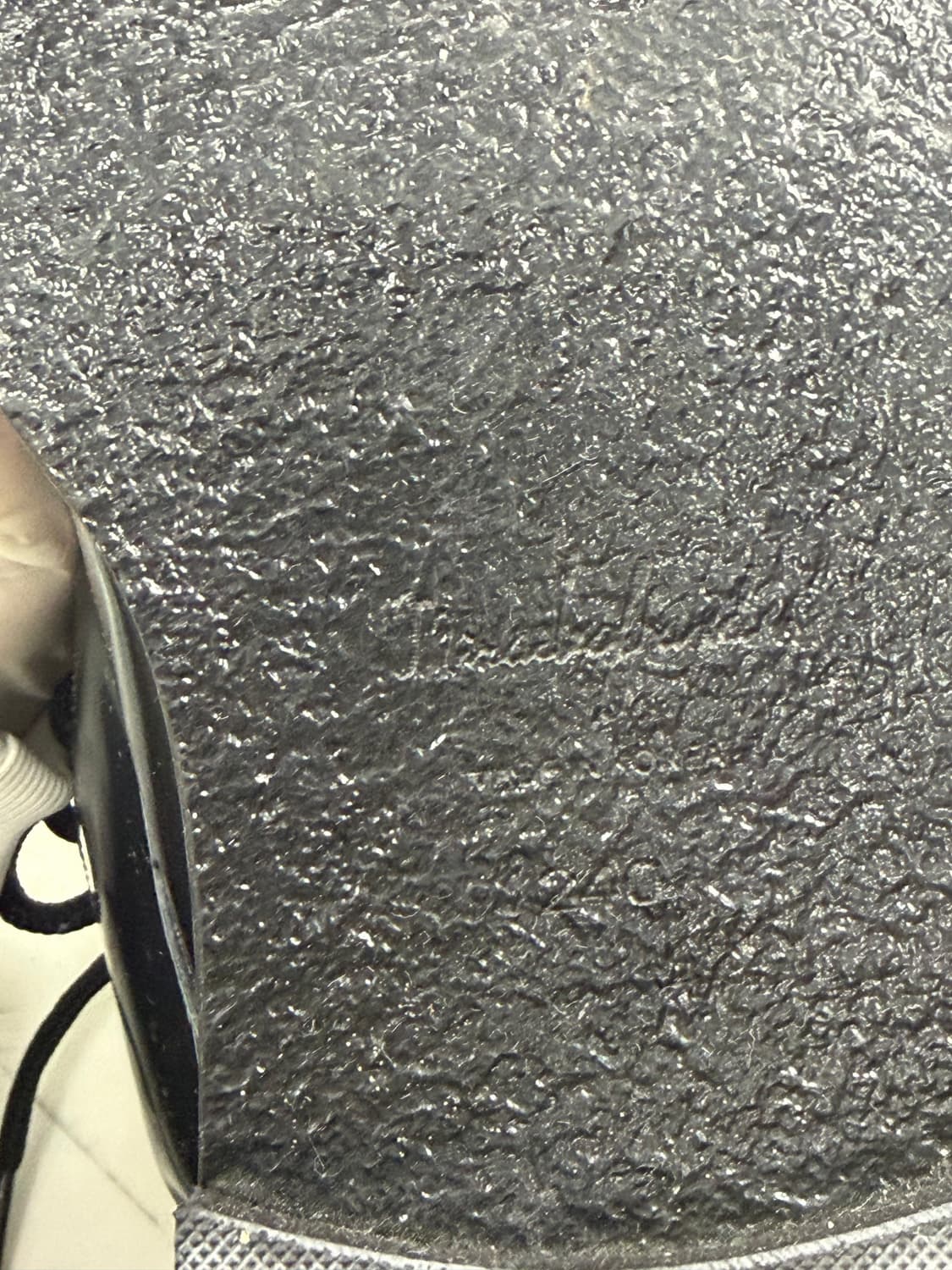 240/ 국내제작 블랙 레더 레이스업 부츠 상품이미지7