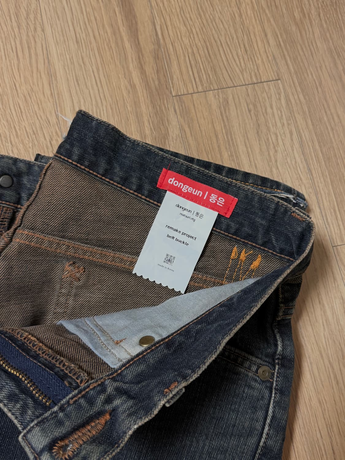 동은 마츠리 리메이크프로젝트 벨트버클 LEE 데님팬츠 상품이미지2