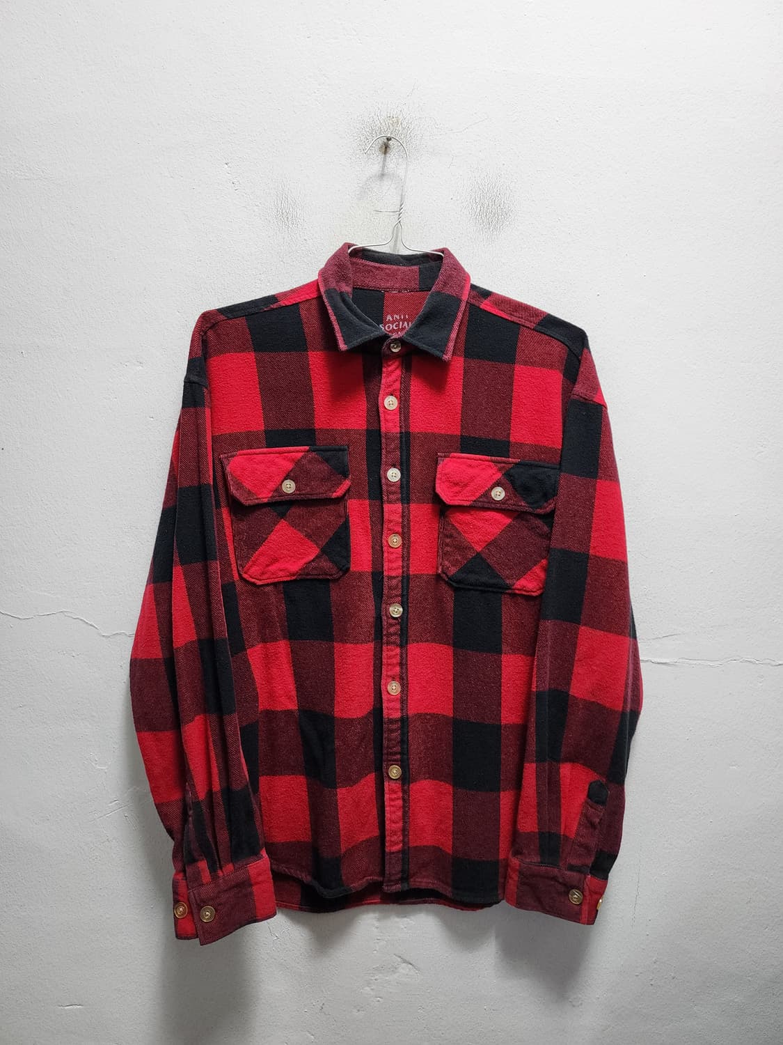 안티소셜소셜클럽 플란넬 셔츠 XL 상품이미지2