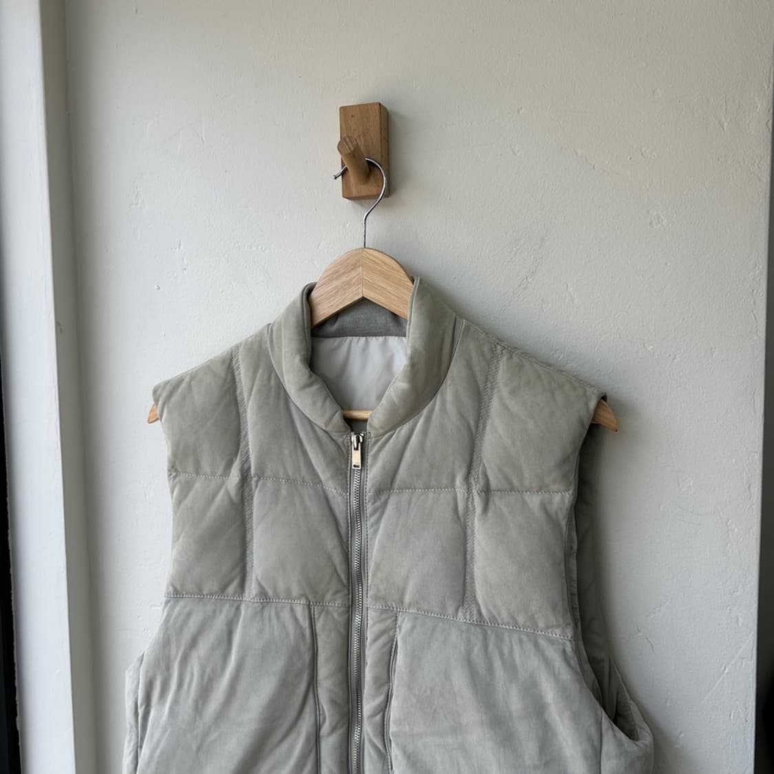 17167 - 22F/W 타임 스웨이드 고트스킨 패딩 조끼 상품이미지1
