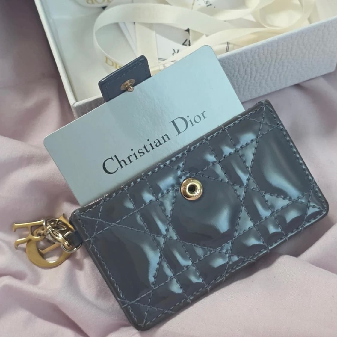 풀박스 디올 페이던트 까나쥬 아코디언 카드지갑 상품이미지6
