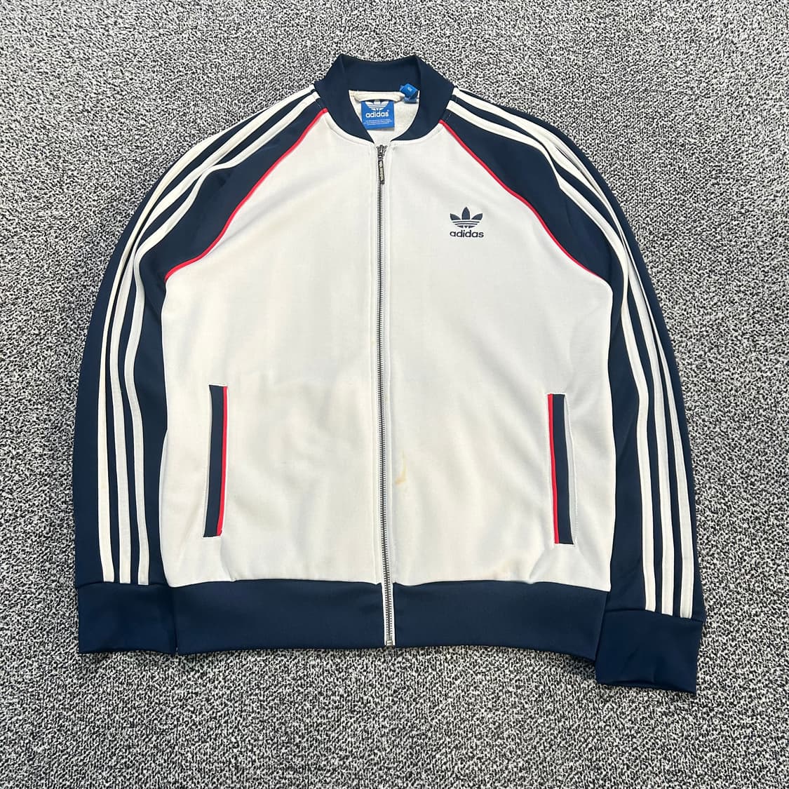 아디다스 트레포일 화이트 트랙탑 져지 상품이미지1