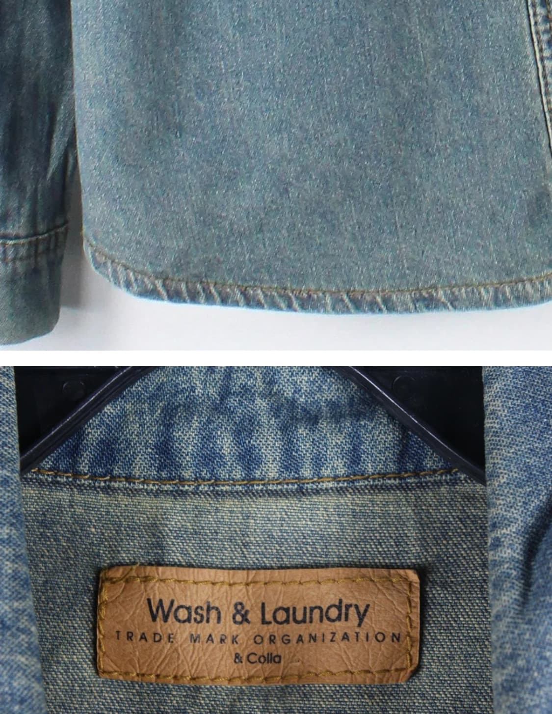 빈티지 워시앤런드리 데님셔츠 청셔츠 청남방 상품이미지3