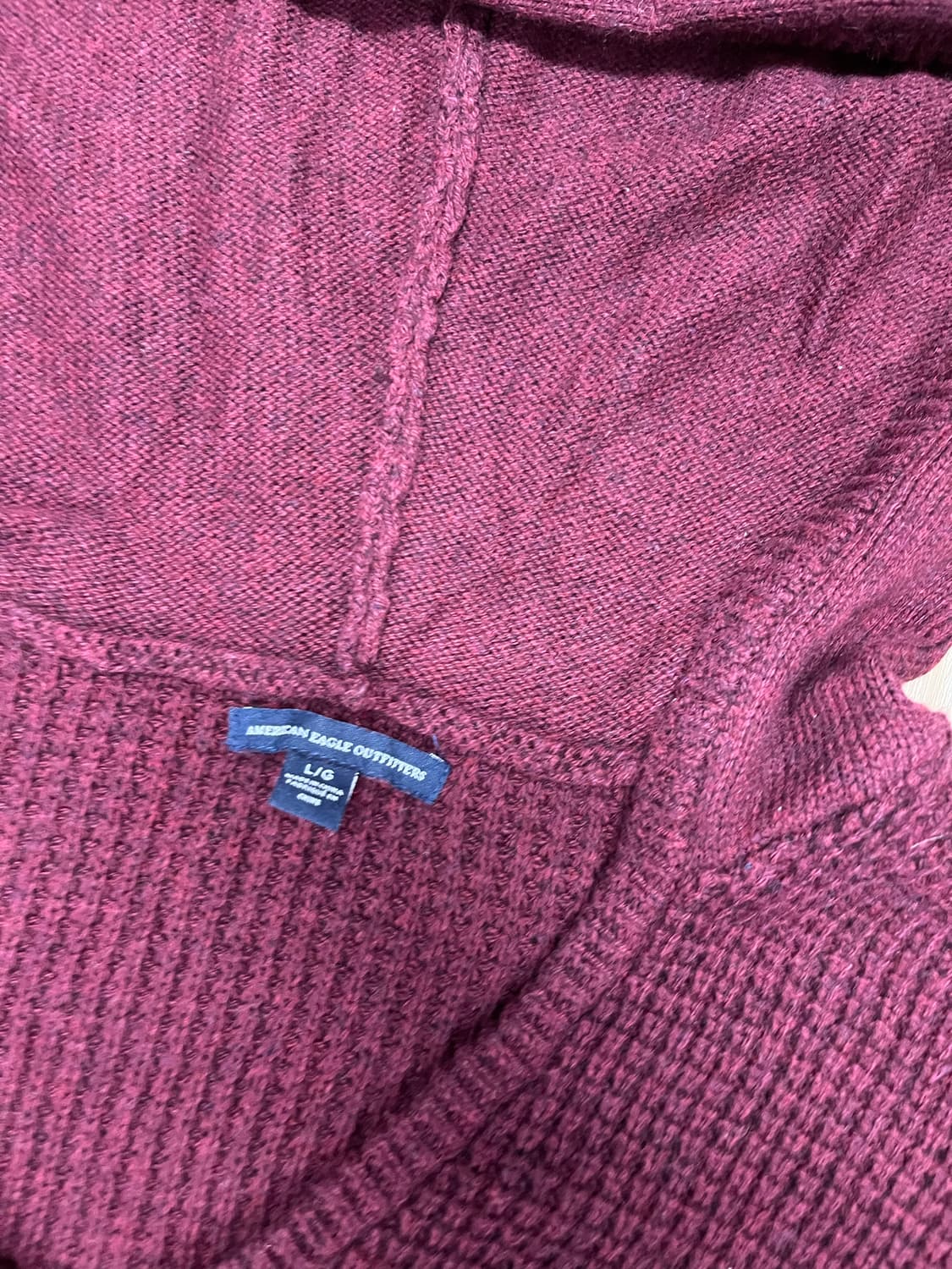 아메리칸 이글 니트 후드 L 상품이미지2