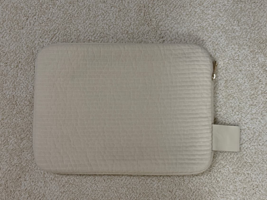 [THUS 더스] 노트북 파우치 (바닐라 / 13인치) 상품이미지4