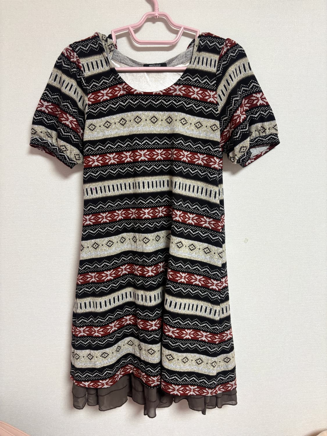 빈티지 노르딕 후드 원피스 상품이미지2