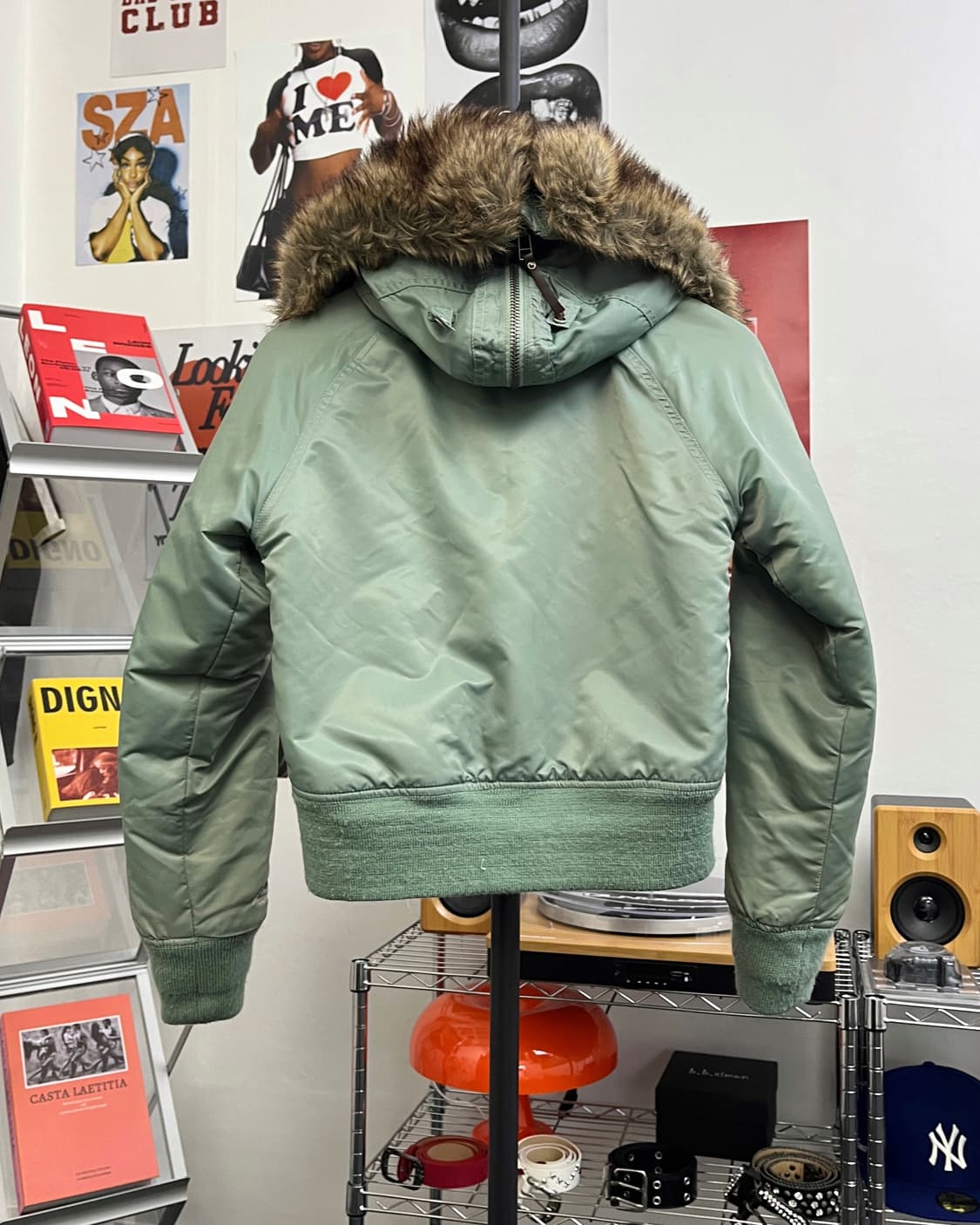 디젤 00s N2B 크롭 퍼 자켓 상품이미지7