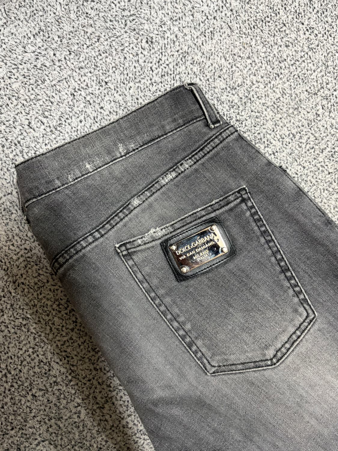 돌체앤가바나 14라인 실버 플레이트 워싱 그레이진 상품이미지4