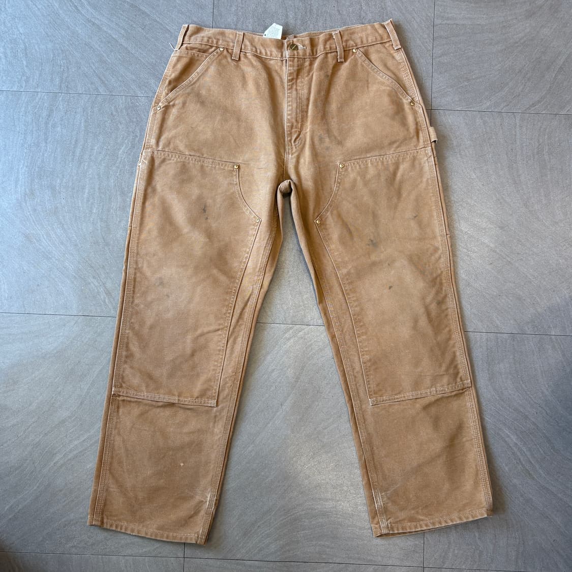 칼하트 정품 브라운 더블니 팬츠 바지 상품이미지1