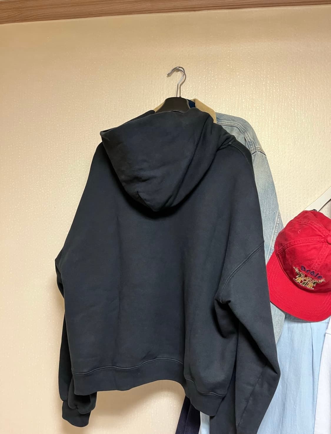 아킴보 클럽 후드 페이디드 블랙 M 상품이미지3