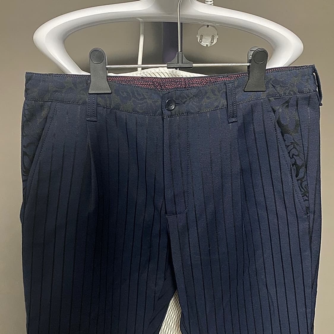 MYTHS 미쓰 스트라이프 네이비 면바지 31~32사이 상품이미지4
