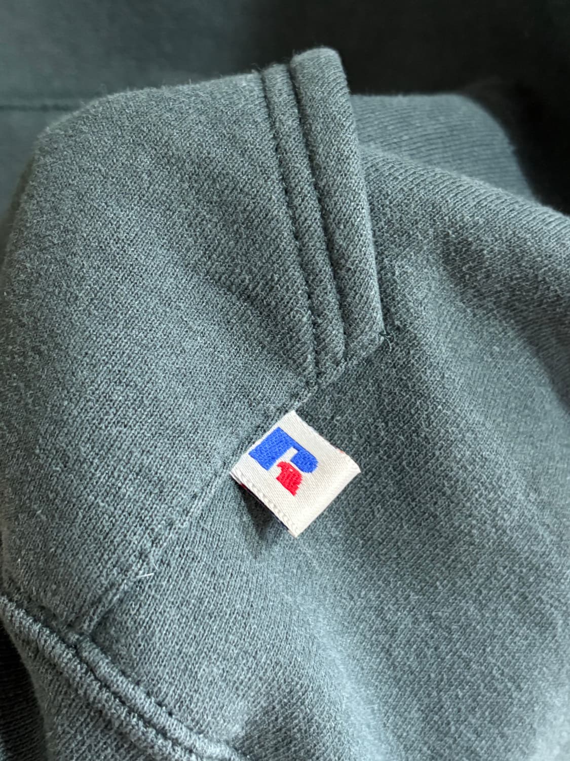 90s usa 러셀 후드 틸 블랙 상품이미지6