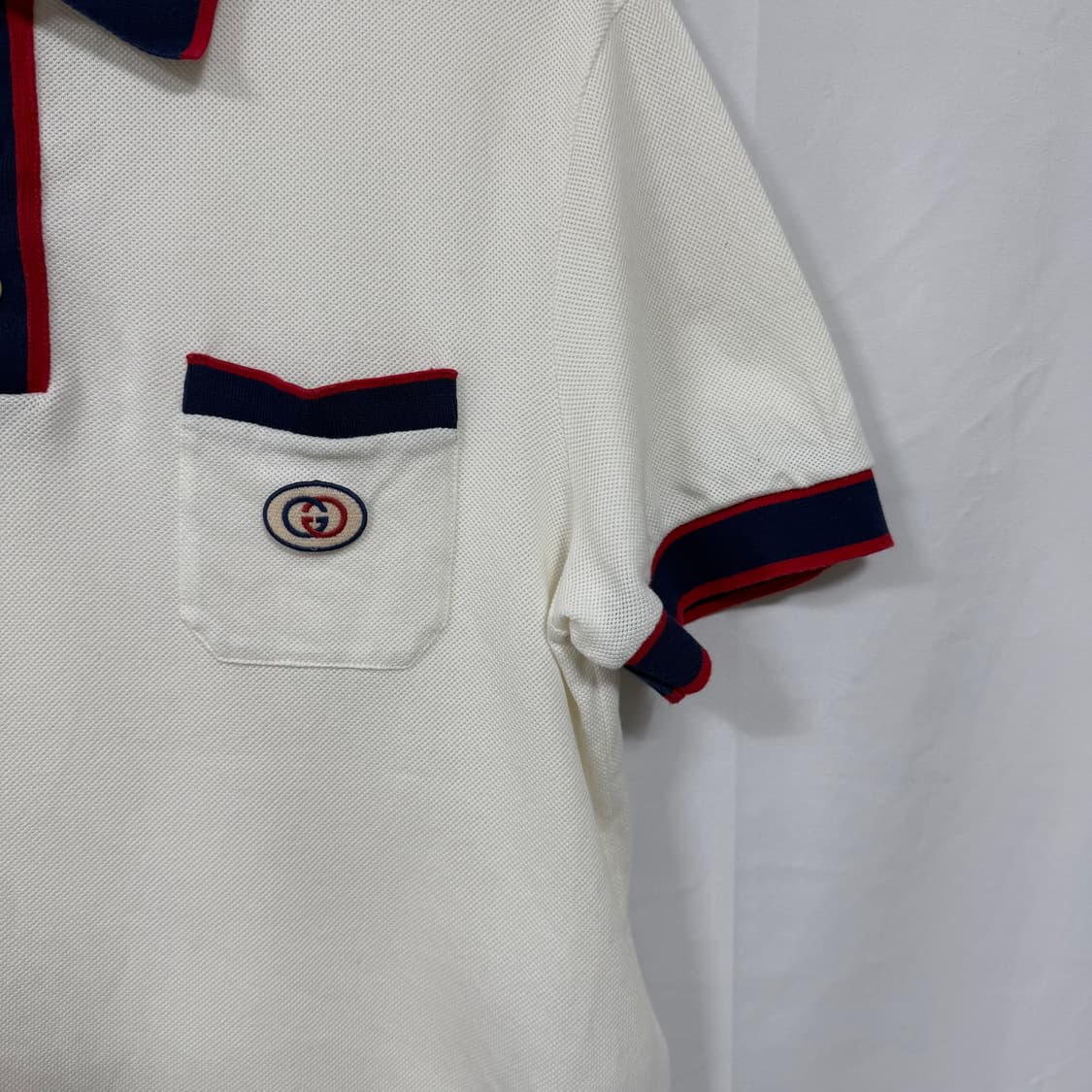 구찌 인터로킹 코튼 PK 폴로넥 반팔 상품이미지2