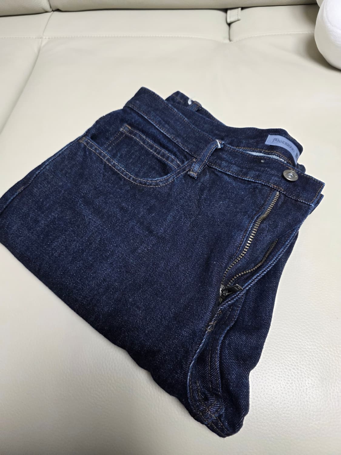 유니클로 JW 앤더슨 스트레이트진 68블루 33사이즈 상품이미지2