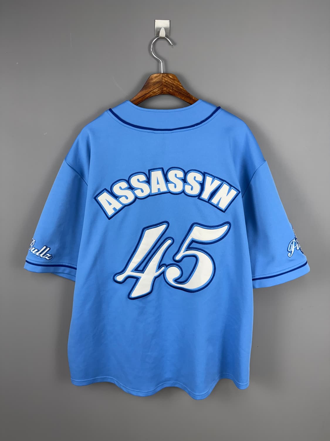 ASSASSYN 45 스카이블루 오버핏 베이스볼 져지 E0526 상품이미지3
