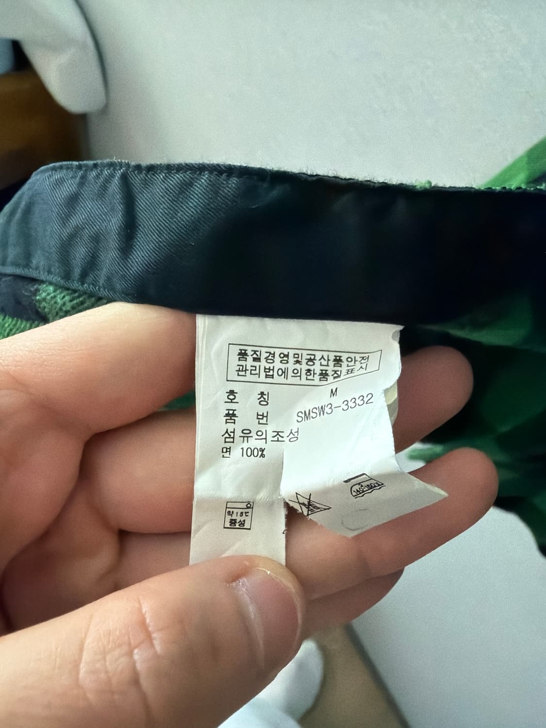 폴로 랄프로렌 그린 체크 남방 M 상품이미지3