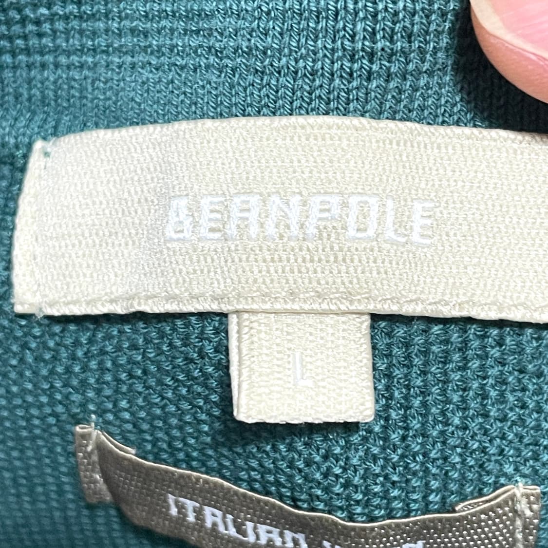 빈폴 이탈리안 딥그린 면 카라티셔츠 남성L 상품이미지5