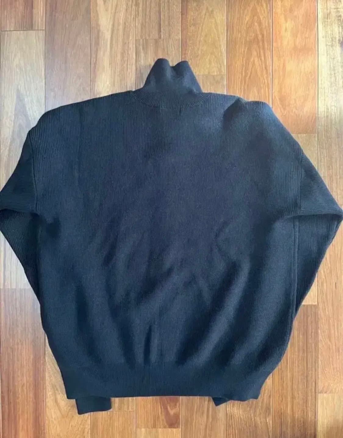 유니클로 U 니트 집업 블랙 XL 상품이미지2