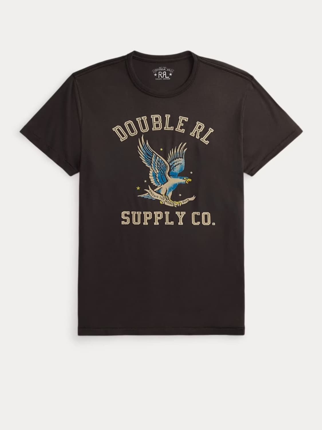 더블알엘 rrl 가먼트다이 저지 그래픽 티셔츠 L 상품이미지1