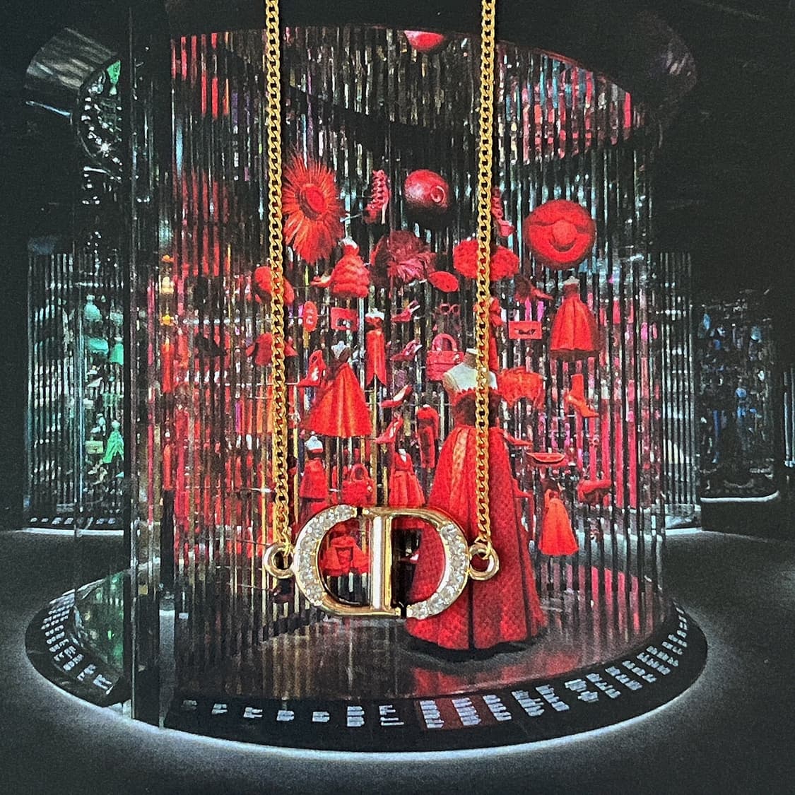 디올 CD 크리스찬 디올 큐빅 목걸이 상품이미지2