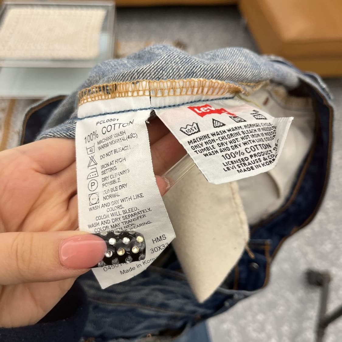 리바이스 501 아메카지 빈티지 워싱 데님팬츠 30인치 C10608 상품이미지6