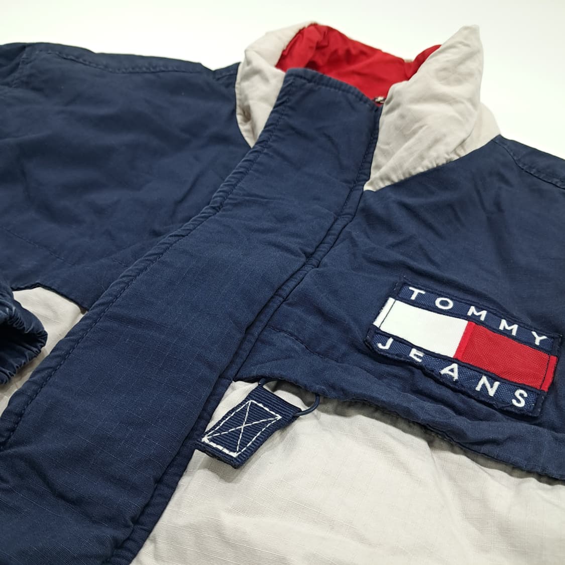 CN894 XL 타미 진스 진스 컬러블록 패딩 자켓 점퍼 상품이미지5