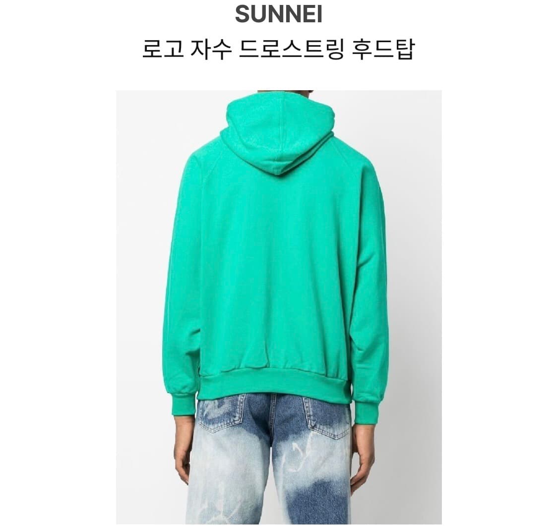 [써네이] 빅로고 후드티 _ S size (펀 그린 컬러) 상품이미지4