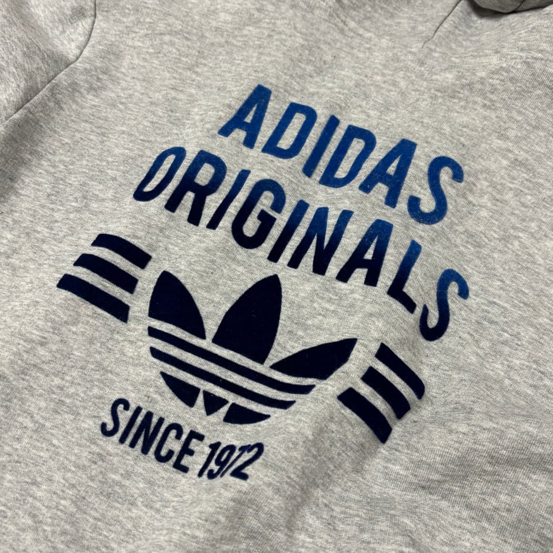 아디다스 아디 그레이 회색 후드집업 후집 트레포일 로고 상품이미지2