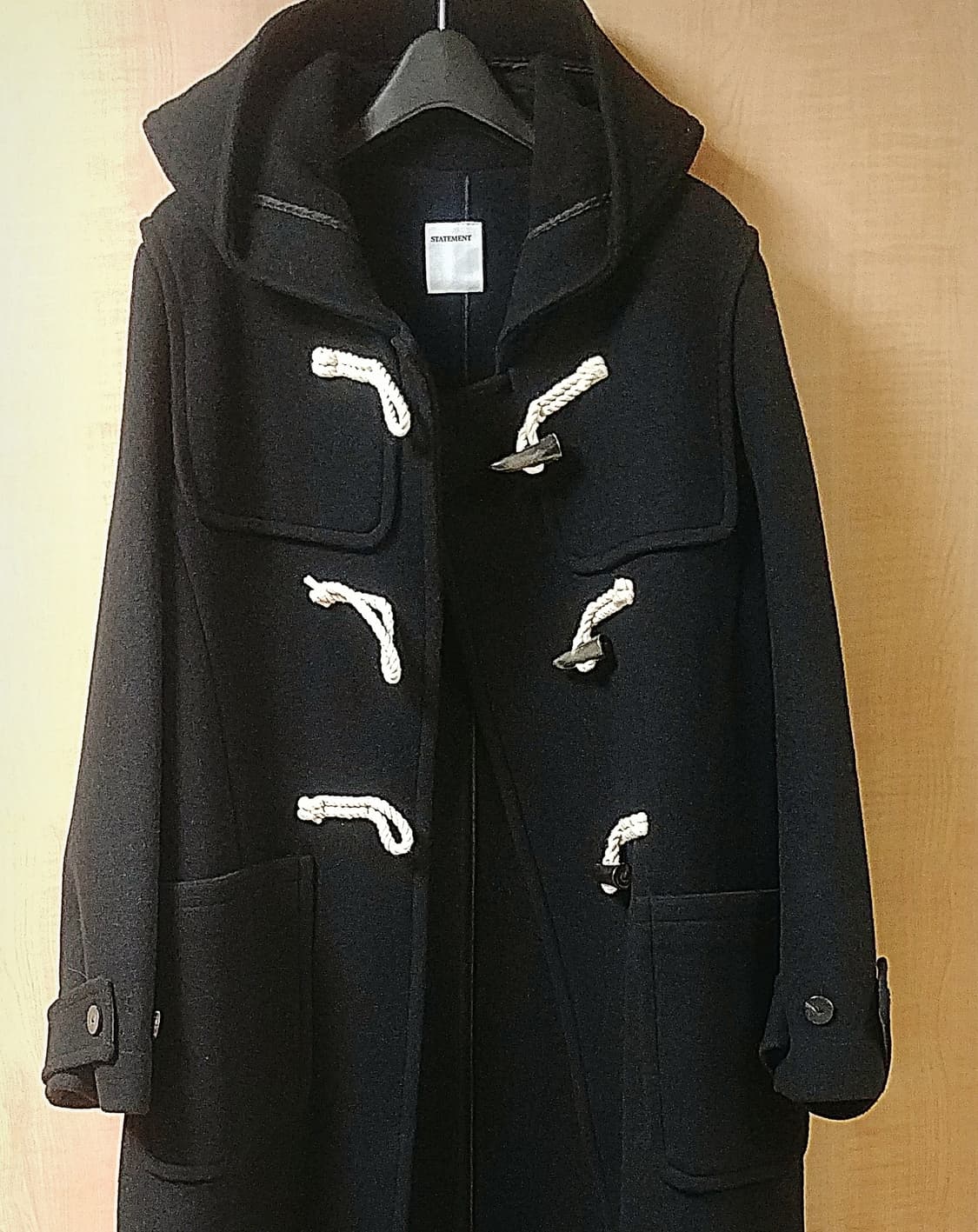 도매브랜드 Statement /더플 롱코트 블랙칼라  상품이미지1