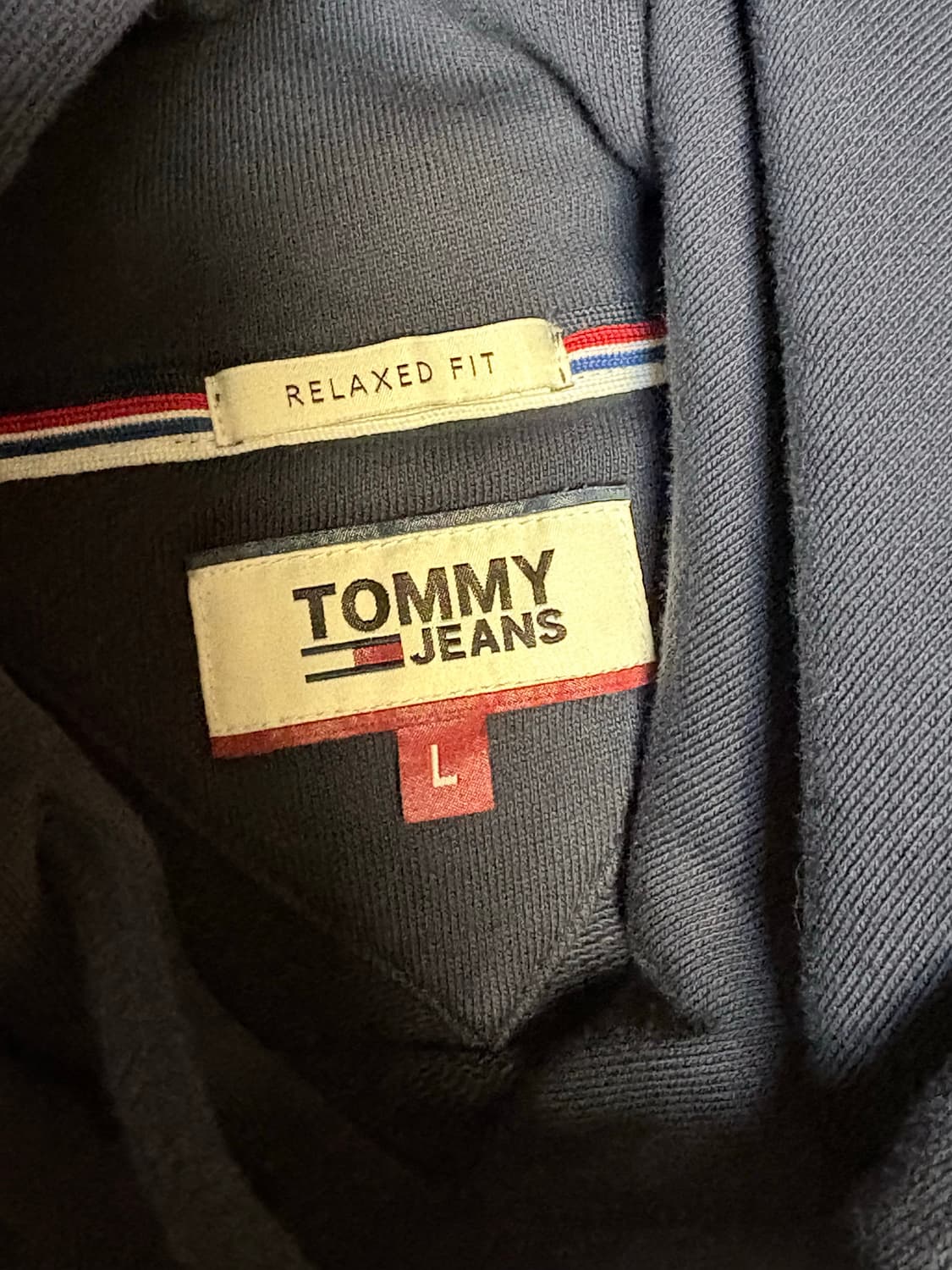 타미힐피거 타미진스 리니어로고 후드티 네이비 상품이미지3