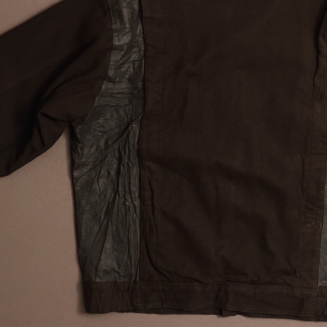 일본빈티지 울 레더 봄버 블루종 자켓 A1497 상품이미지6