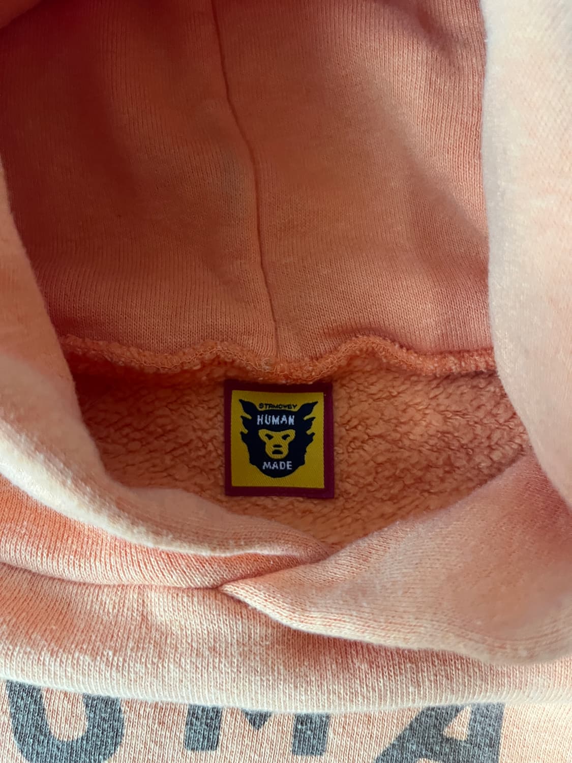 휴먼 메이드 츠리아미 후드 오렌지/1회 실착/새상품급 상품이미지4