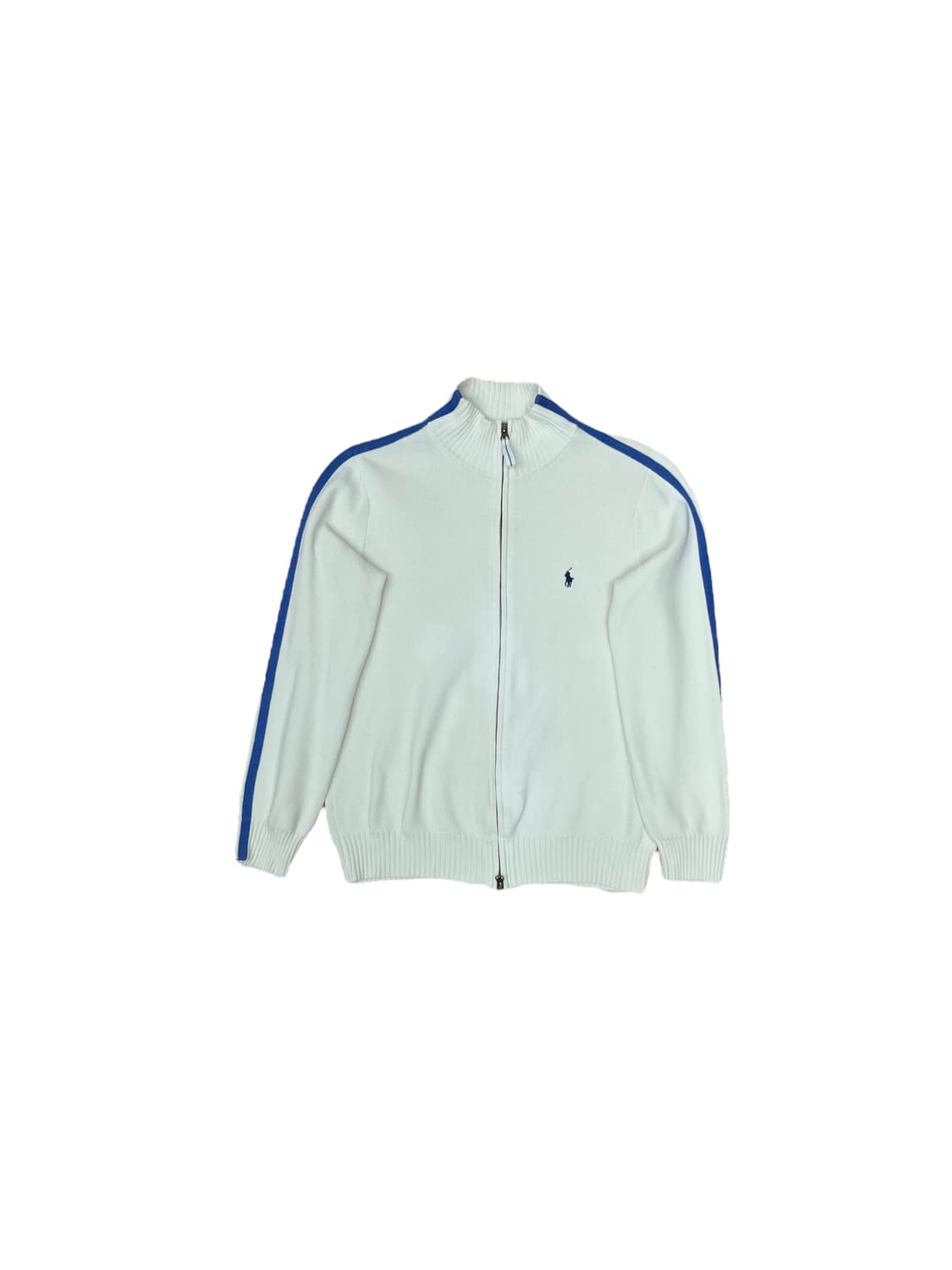 [S] 폴로 포니 로고 라인 니트 집업 상품이미지1