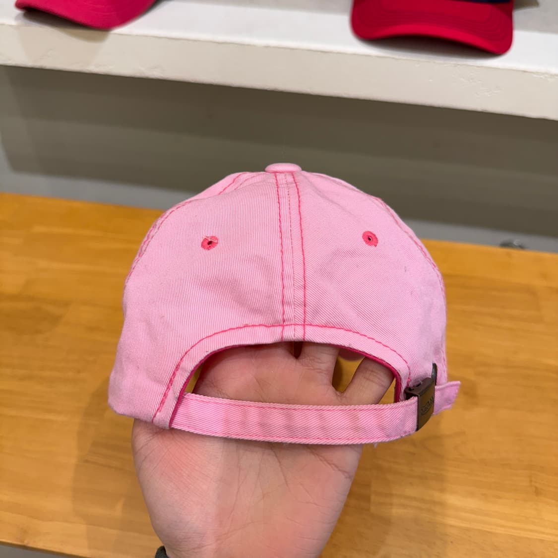 본더치 핑크 로고 볼캡 U1016 상품이미지3