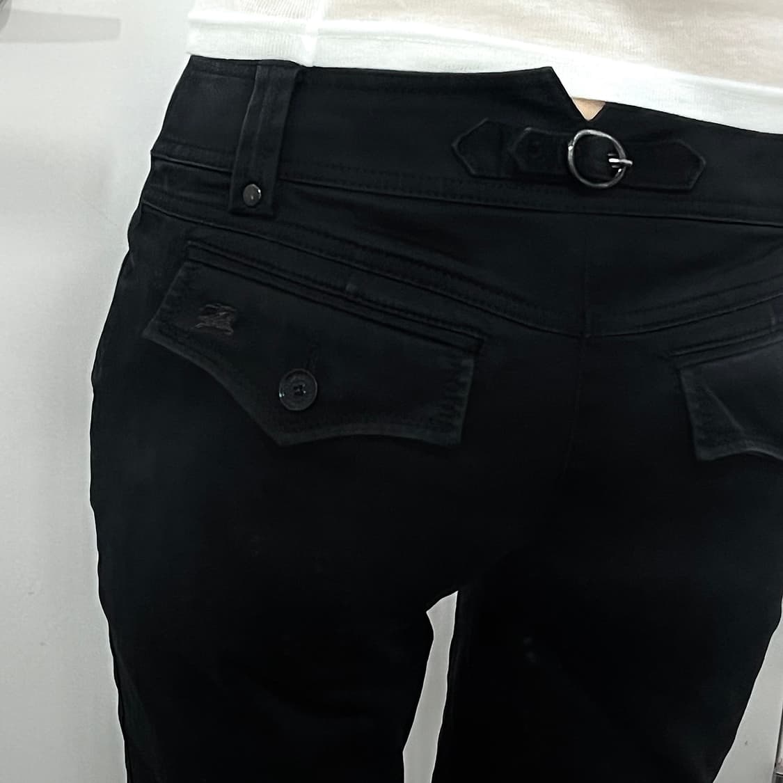 버버리 블랙 신치백 카프리 팬츠 바지 상품이미지2