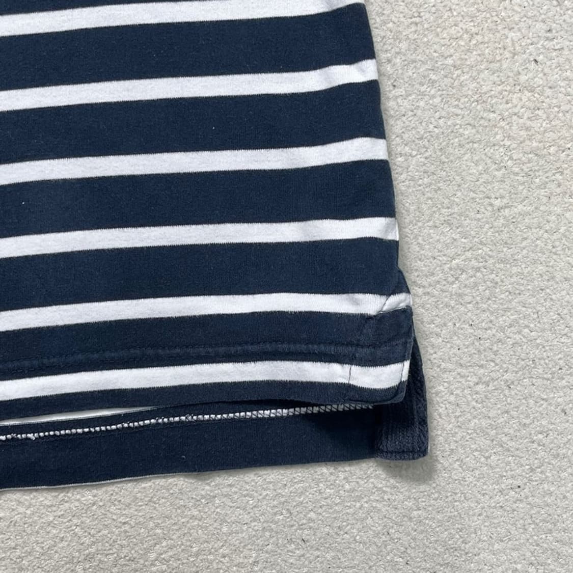  ABERCROMBIE & FITCH 스트라이프 카라티 네이비 S 상품이미지6