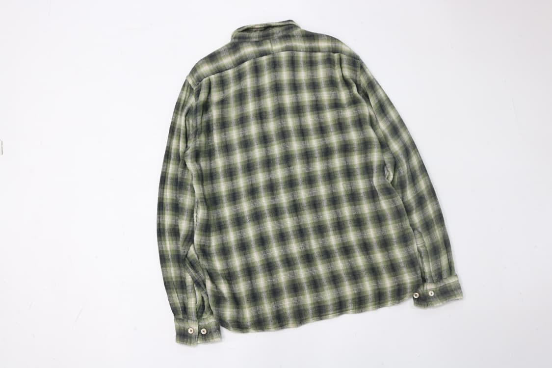 옴니갓 OMNIGOD 올리브 체크 아메카지 워크셔츠  4 상품이미지7