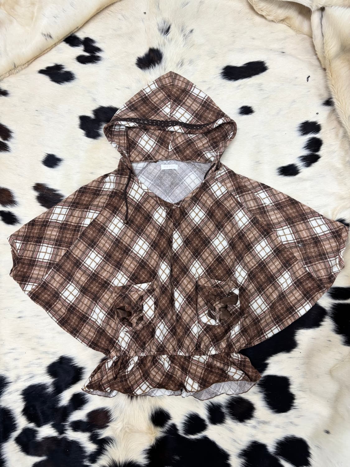 Top: [LIZLISA]rare 딸기초코 판초 후드  상품이미지3