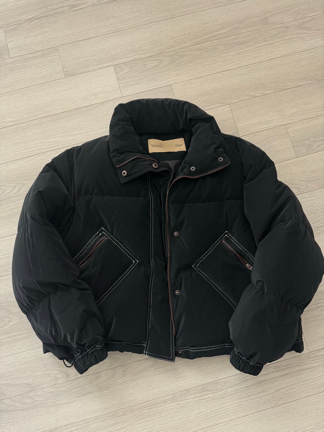 마뗑킴 스티치 무광 숏 패딩 상품이미지2