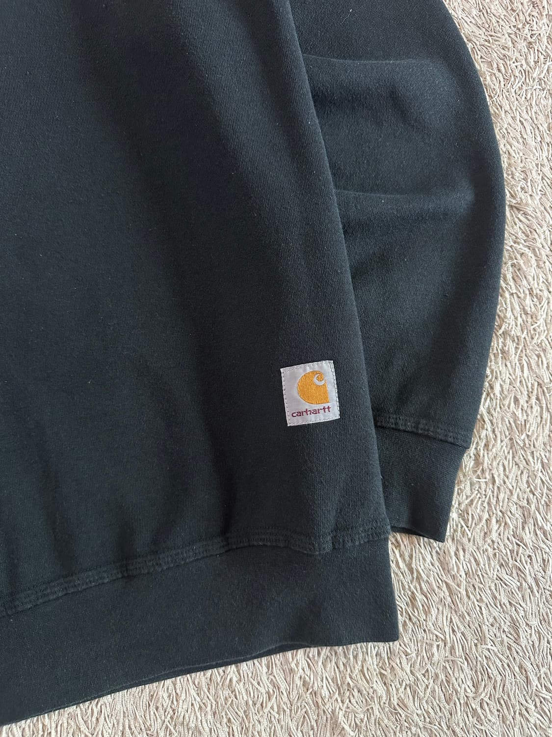 칼하트 CARHARTT 미드웨이트 오리지널핏 맨투맨 블랙 상품이미지2