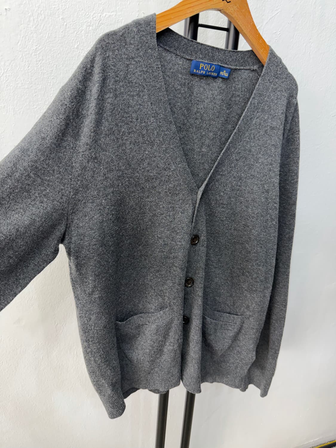 정품) 폴로랄프로렌 남성 엘보가죽 가디건 M  상품이미지2