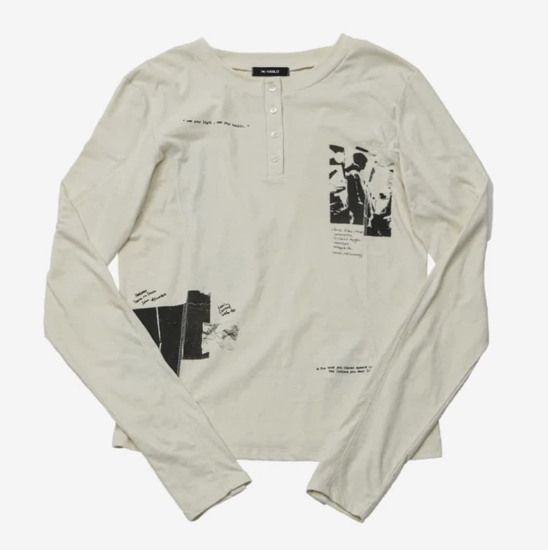 헤일로 Draft Henley Shirt (Aged-cream) 상품이미지1