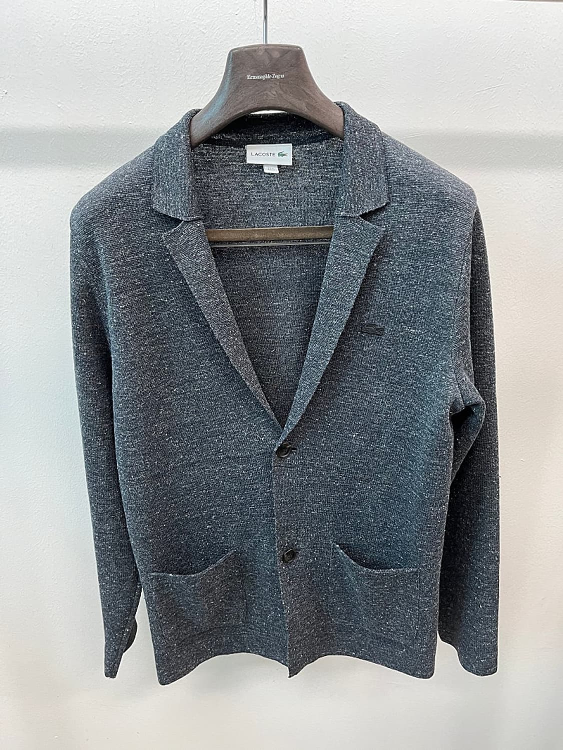 95-100) 라코스테 블랙크록 린넨 가디건  상품이미지3