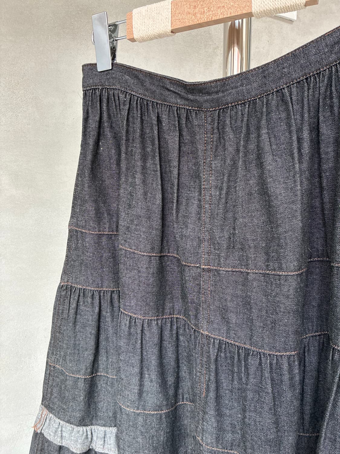 꼼데가르송 트리콧 데님 스커트 상품이미지5