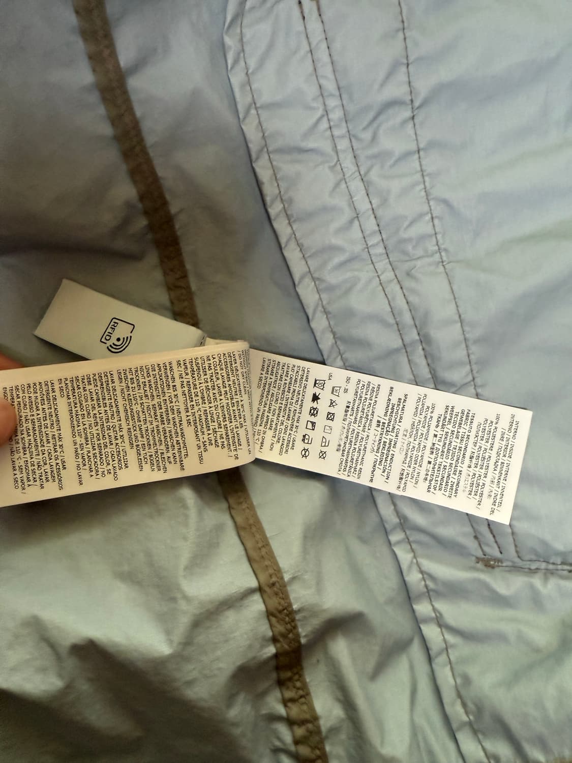 새상품급 스톤아일랜드 멤브라나 바람막이 (도브그레이) 상품이미지4